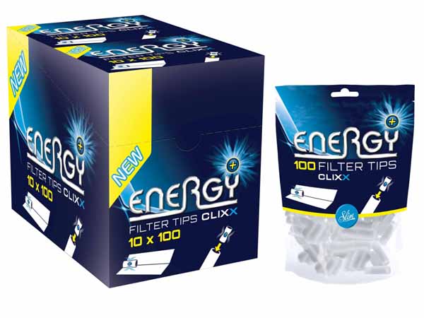 Filtros Energy Click Menthol 6mm